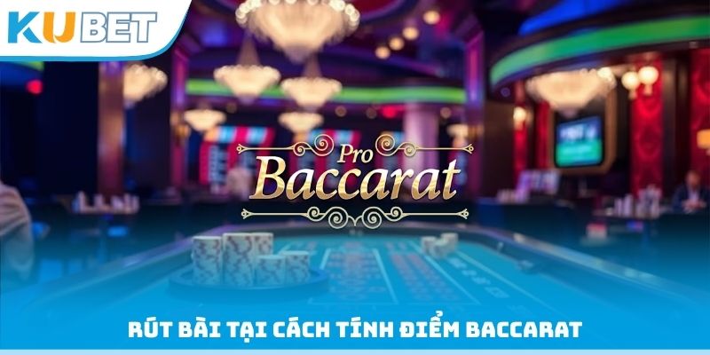 Rút bài tại cách tính điểm Baccarat